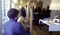 harp at reception